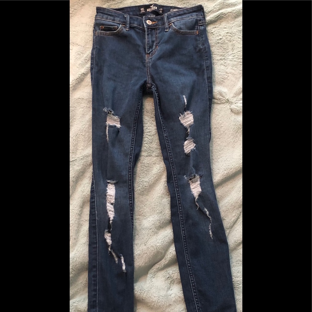 Hollister Mid-Rise Ripped Jeans 00S